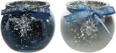Oneiro's Luxe Waxinelichthouder  CUP 2col assorted - øDIA8x7cm - kaarsenhouders - kaarsenhouder - waxinehouder - decoratie – woonaccessoires – theelichthouder – zwart – goud – zilv