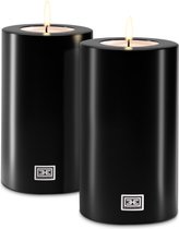 Eichholtz - Artificial candle 10x18 cm - zwart - (set van 2)