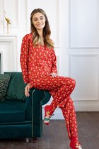 KATIA & BONY  CHRISTMAS GINGER SATIJN SET VOOR DAMES M