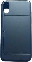 iPhone Xr pashouder hoesje - pasjes - Telehoesje - slide armor - apple - iPhone - Opberging - Creditcard - 2 in 1 - In 7 kleuren - Zwart - Donker blauw - Donker groen - Grijs - Gou
