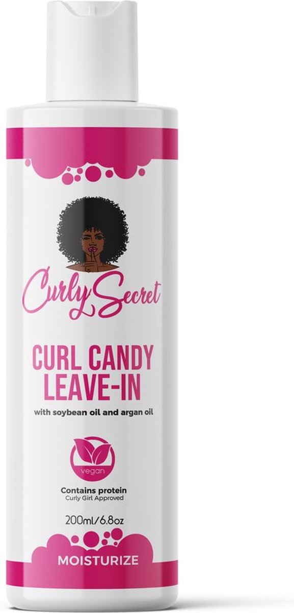 Curly Secret Curl Candy Leave-In Conditioner - Met Proteïne - CG methode - Hydratatie - Vegan