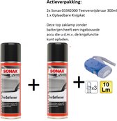 SONAX Teerverwijderaar 300ml - 2stuks + Zaklamp/Knijpkat