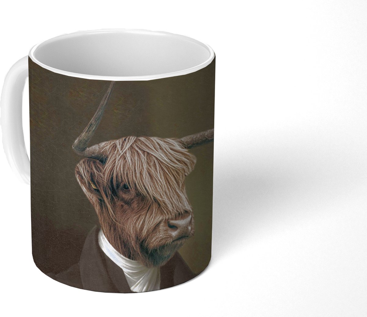 Mok - Koffiemok - Schotse hooglander - Kunst - Dierenkop - Mokken - 350 ML - Beker - Koffiemokken - Theemok