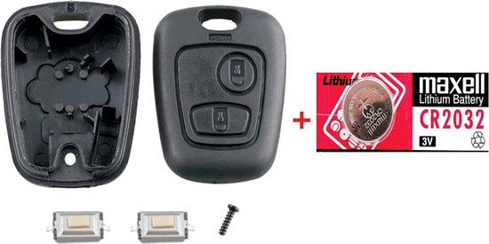 Autosleutelbehuizing 2 knoppen met batterij en microschakelaars geschikt  voor Toyota... | bol.com
