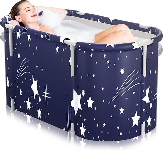 Happyment® XXL Opvouwbaar zitbad - Bad voor volwassenen - Inklapbaar - Bath bucket - 118x55x50 cm - Kerstcadeau