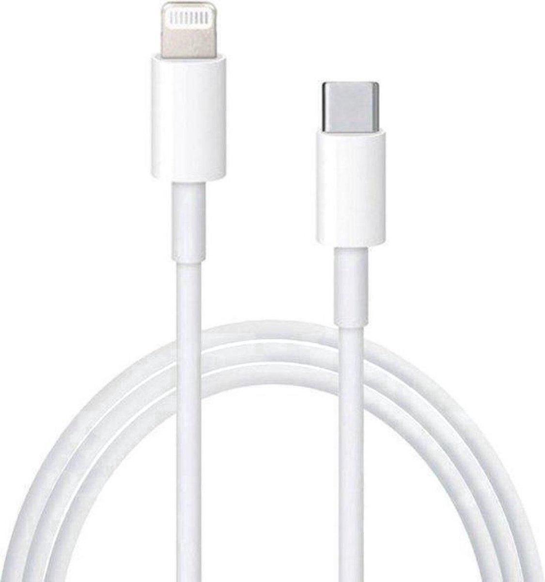 USBC Adapter Snellader + 2 meter kabel Geschikt voor iPhone 13 / 12 iPad
