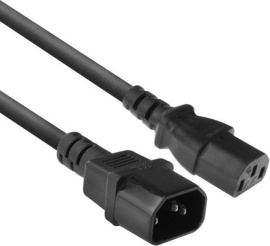 Act C13 Naar C14 Verlengkabel 1 8m C13 Kabel Female Naar C14 Male