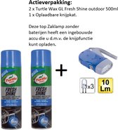 Turtle Wax - TW 52865 GL Fresh Sh. Outdoor 500ml - 2 stuks - + Zaklamp/Knijpkat