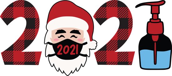 Limited edition Kerst Sticker - Raamsticker 2021 - Kermist 2021 - Covid19