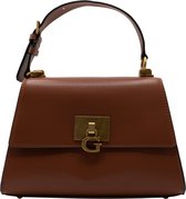 Guess Stephi Top Handle Flap Dames Handtas - Bruin