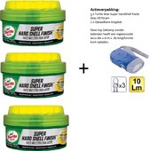 Turtle Wax - TW 53190 Sup.HardShellPasteWax 397g - 3stuks - + Zaklamp/Knijpkat