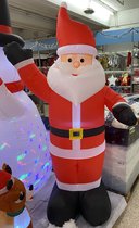 opblaasbare kerstman - 120cm+LED verlichting - Magic Deco