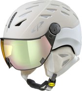 CP Cuma - Skihelm - creme/wit - 53-55/S - Meekleurend & Polariserend Vizier - Cat. 1-2 (☁/❄/☀)