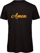 Kerst t-shirt zwart - Amen - soBAD. | Kerst t-shirt soBAD. | kerst shirts volwassenen | kerst t-shirts volwassenen | Kerst outfit | Foute kerst t-shirts