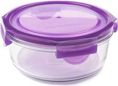 Wean Green - Meal Bowl 660ml ronde vershoudbak van gehard glas - Paars