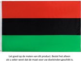 Vlag 150x90CM - Pan Afrikaanse Vlag - Afro-amerikaans - Pan African Afro American Flag - Polyester - Flag