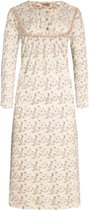Dames lange nachthemd met bloemenprint XL 42-46 geel