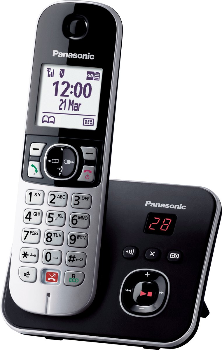 Panasonic KX-TG6861 DECT-telefoon Nummerherkenning Zwart, Grijs