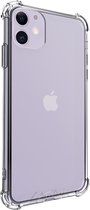 iPhone 11 hoesje - Anti Burst Transparent - TPU PC Back Cover Space Case