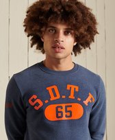 SUPERDRY SWEATER t&f crew blue L