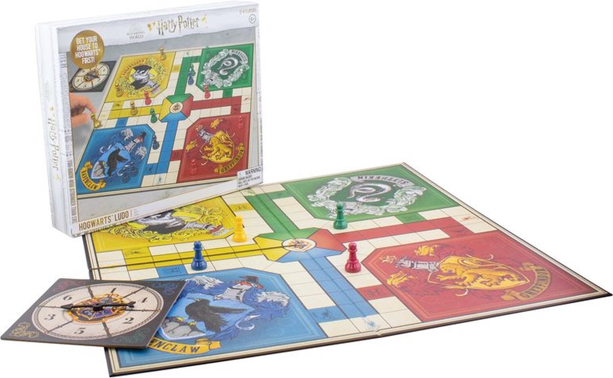 Harry Potter - Hogwarts - Mens Erger Je Niet (Ludo) met Spinner ipv