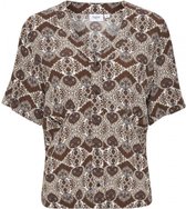 Saint Tropez llia Blouse Bruin Maat XXL