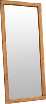 Spiegels XL - Exclusives - spiegel houten lijst walnoot - 230x100 - staand en ophangbaar