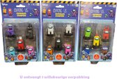 Among Us Crewmate Stempels - 5 pack - 5 cm groot