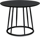 Fameg Lio ronde houten salontafel - Ø60 x H44 cm - Zwart