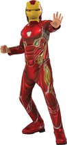 Rubies - Iron - Man - Iron Kostuum Jongen - rood,goud - Maat 104 - Carnavalskleding - Verkleedkleding