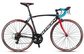 KRON RC 1000 RACEFIETS 24 INCH H42 > 14 SPEED MATT BLACK RED BLUE