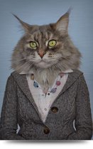 Maison de France - Aluminium - cats are human too - aluminium - 80 x 120 cm - aluminium - x80x120