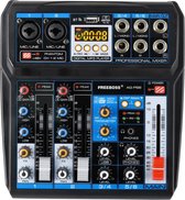Dakta® Mengpaneel | Audio Mixer | Karaoke Mediaspeler | Mixer | Bluetooth | Geschikt voor Microfoon | Echo & Delay Effecten