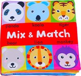 Baby speelgoed/knisperboekje /Educatief Baby Speelgoed /baby born/boek voor kinderen/ Baby boek /Zacht Speelgoed/Speelgoed voor baby/ face matching boek/ Mix & Match Jungle Animals