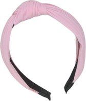 Diadeem - haarband van stof met knoop - rib/corduroy (fijn) - kinderen/meisjes/dames – lichtgroen/mint