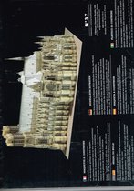 bouwplaten, modelbouw in karton, Kathedraal van Reims, schaal 1/250