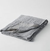 Plaids Cocooning - linnen deken - linnen plaid - Le Guéthary gris - Grijs - Superzacht - 200 cm x 140 cm
