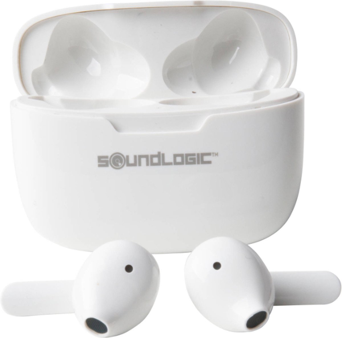 Soundlogic - Witte Draadloze Bluetooth Oordopjes - Geluidsisolerend en met Touch Functie