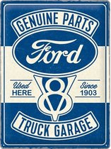 Wandbord Special Edition - Ford - Genuine Parts V8 Truck Garage