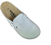 Walkx comfort clogs wit leder, maat 38