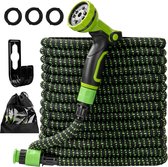 Flexibele - Tuinslang - Zachte Latex Waterslang - met Multifunctioneel Spuitpistool - Hogedruk - Auto Wassen Waterleiding Kits - 150CM