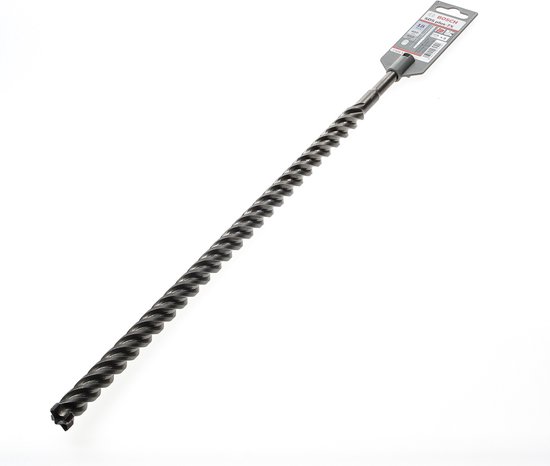Bosch EXPERT SDS plus-7X hamerboor met donkergrijze spiraal en blauwe punt.