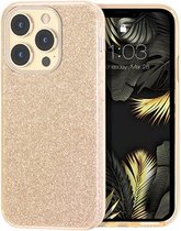 iPhone 13 Pro Backcase - Glitter Goud