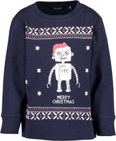 Blue seven Kerst trui blauw, maat 110