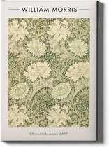Walljar - William Morris - Chrysanthemum - Muurdecoratie - Canvas schilderij