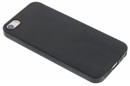 Zwart Color TPU hoesje iPhone 5 / 5s / SE