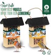 Complete set van 2 stuks Vogel-Buffet Picnick Vogelvoederhuisje voor Roodborstjes en Sijsjes