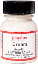 Angelus Leather Acrylic Paint - textielverf voor leren stoffen - acrylbasis - Cream White - 29,5ml