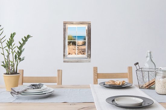 Stickers Stickers muraux - Transparent - Plage - Mer - 20x30 cm - Film adhésif