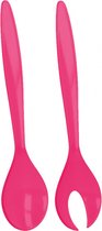 Metaltex saladebestek 30 cm acryl roze 2-delig